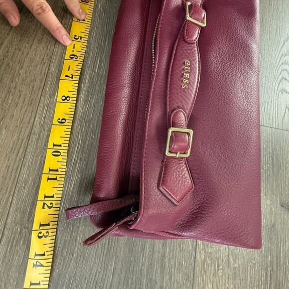 Guess‎ Ladies Handbag Satchel Tote Bag Wine Modern Simplicity - Picture 7 of 8
